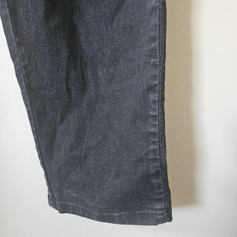 Vintage Lee Mom Jeans Women's Size 14 Med‎ Black Side Elastic 30 Inch Inseam - Picture 7 of 12